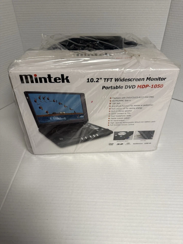 New Sealed Mintek 10.2-inch TFT Region Free Portable DVD Player (MDP-1050) Case - Image 1 of 4