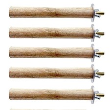 Bird Perch Bird Stand Bird Cage Accessories Platform Natural Wood Perch 5pcs
