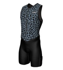 Sparx Mens Premium Triathlon Suit Padded Quick-Dry Compression Fit Lightweight