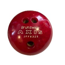 Red Brunswick Axis Bowling Ball 14 Lb 1 Oz, Pre-Owned Vintage