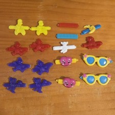 1980 Vintage Snap Tight Plastic Hair 17 Barrettes