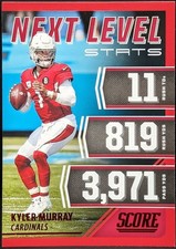 2021 Score Next Level Stats Red Parallel #NL9 Kyler Murray Arizona Cardinals
