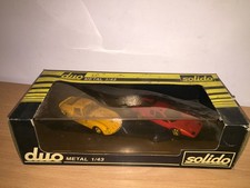 Solido Duo 1:43 Ferrari 250 GTO + Ferrari 512 BB MIB Vintage Made in France