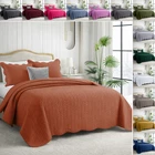 Luxury Bedspread Bedding Set 3 Piece Quilted Coverlet Bed Throw Queen King Size