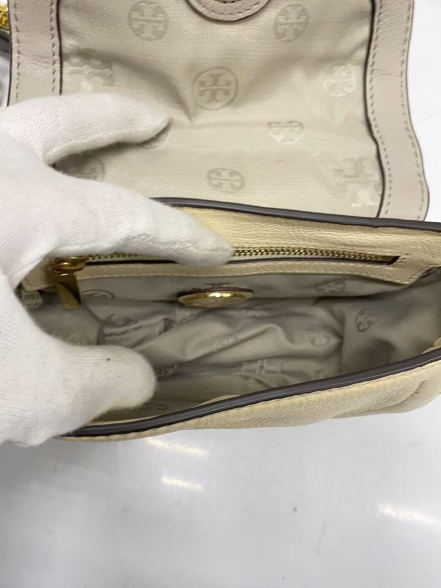 TORY BURCH Shoulder Bag Leather GRY thumbnail 6