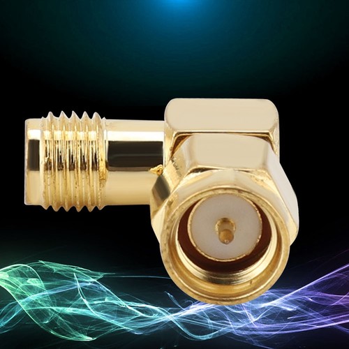 5Pcs Sma Male To Sma Female Right Angle 50 Ohm Connector For Dab Antenna Ada HLF - Zdjęcie 4 z 7