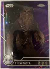 2023 Topps Chrome Star Wars  Chewbacca  Purple Wave 23