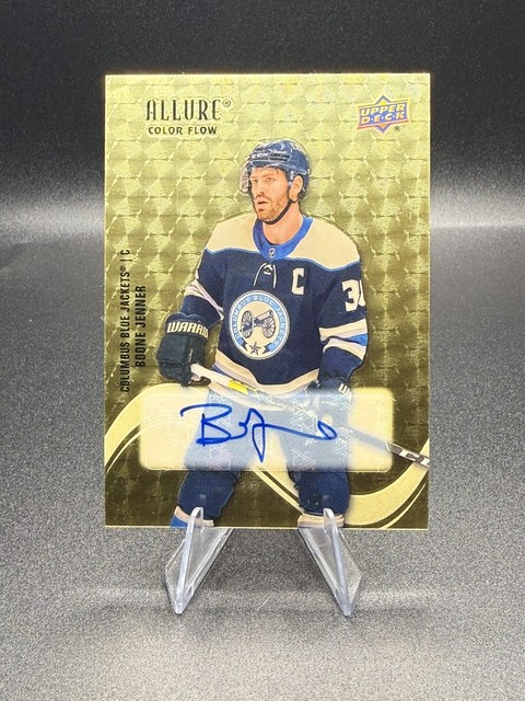 2022-23 Upper Deck Allure Hockey Golden Treasures 1/1 Boone Jenner Auto