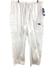 Cherokee Workwear Scrubs Men's Size XL Cargo Scrub Pants 4000 White Drawstring