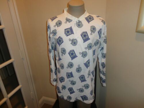 Vintage 90er Jahre Dallas Cowboys ALL OVER Druck Nachthemd Shorty Pyjama passt Damen M   - Bild 1 von 10