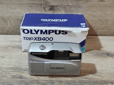 Olympus Trip XB400 35mm Film Point and Shoot Camera Silver Tested