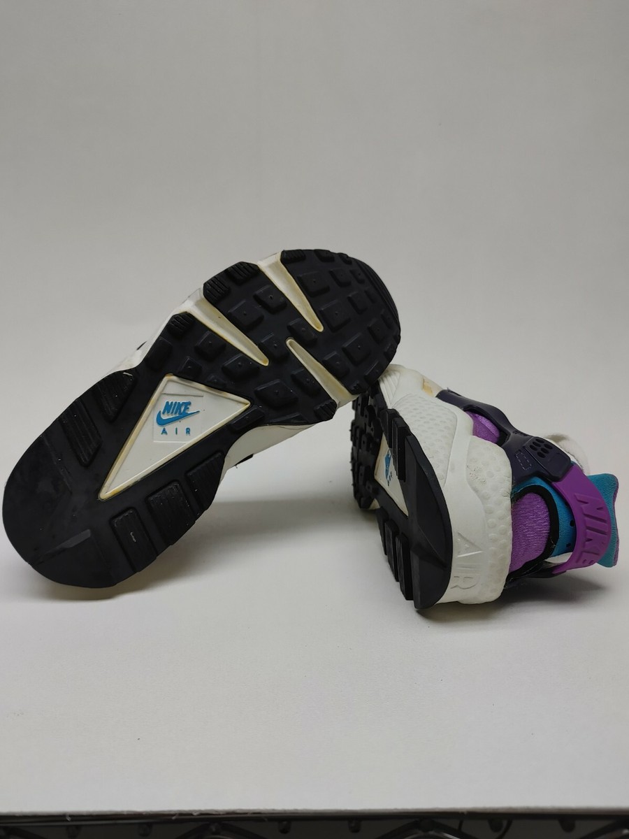 Deadstock 1992 Nike Air Huarache White/Aquatone-Deep Magenta