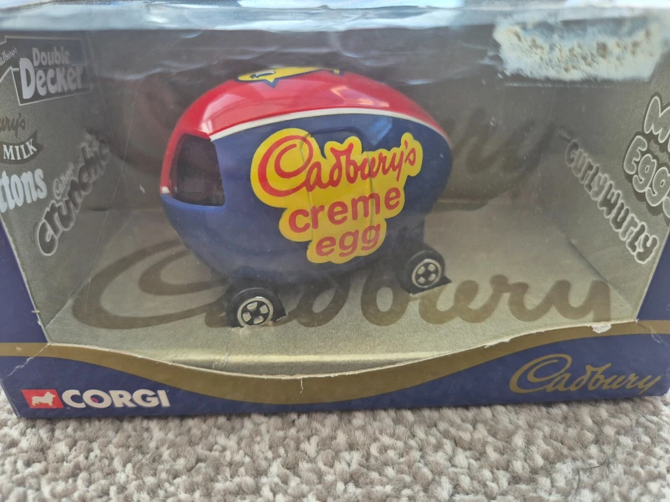 1998 CORGI CLASSICS CADBURY'S CREME EGG MINI CAR IN ORIGINAL BOX 57501 NEW - Image 2 of 4