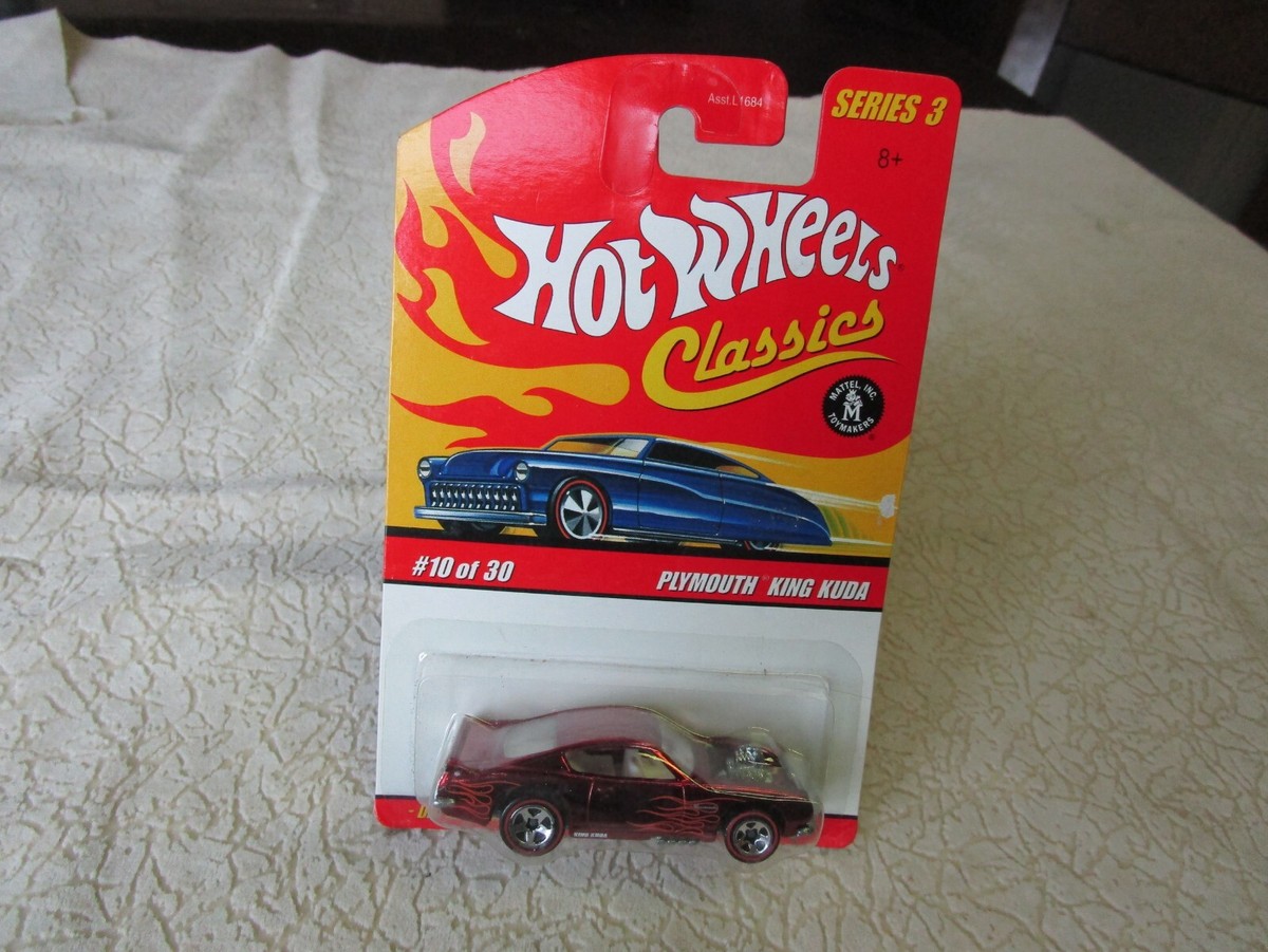 ミニカー Hot Wheels Classics Plymouth King Kuda Hot Wheels Classics Series 3 Plymouth King Kuda #10/30 Red