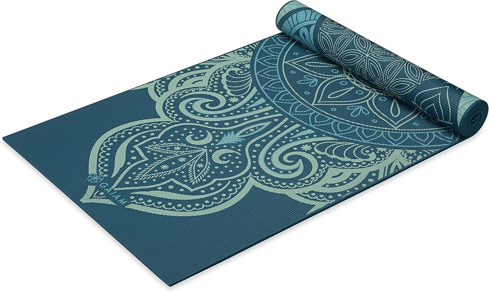 Premium 6MM Thick Non-Slip Reversible Printed Yoga Mat for Fitness