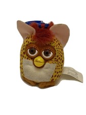Vintage Furby Keychain Backpack Clip McDonalds Happy Meal Toy Yellow Brown 2000