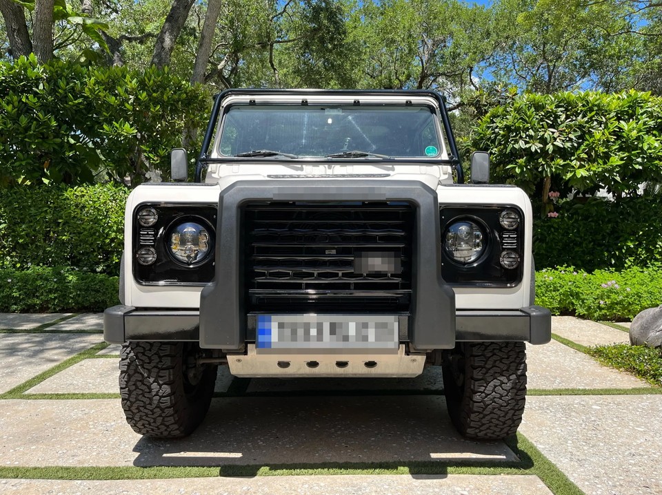 Clear 8pc Large 95mm Front/Rear Full LED Upgrading Kit For Land Rover ...