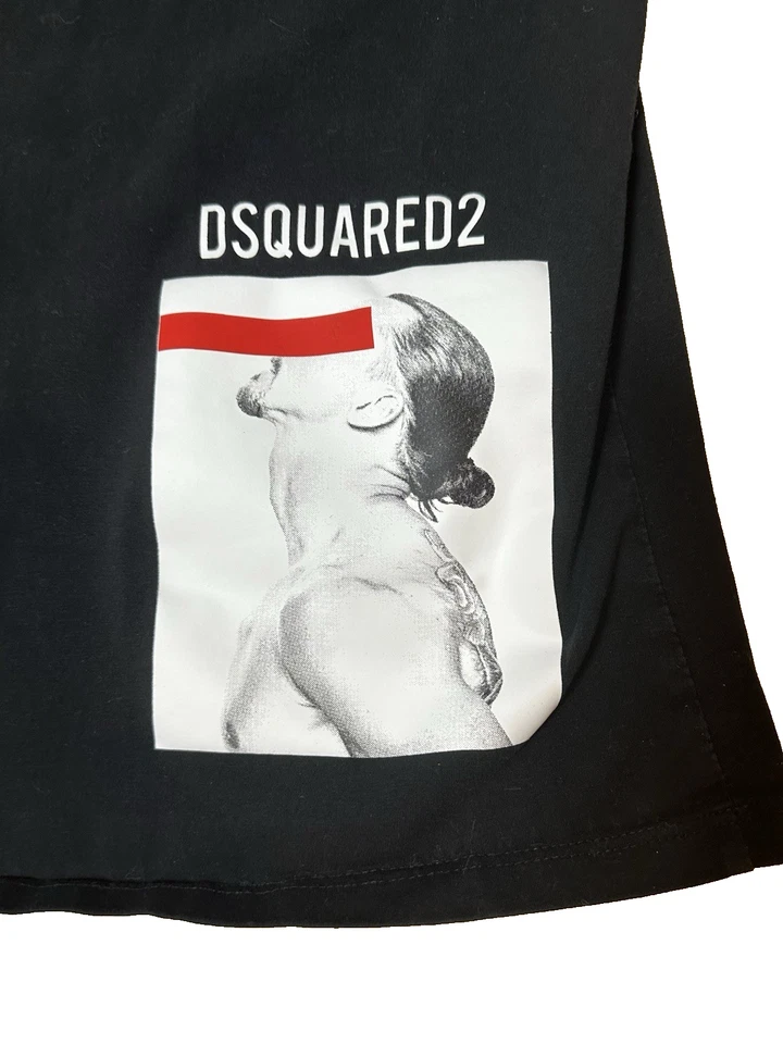 Dsquared2 Ibrahimovic T-shirt Crew Neck White ICON Logo Size M-L YOUTH - Image 2 of 4