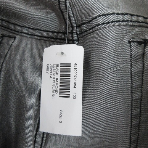 Pantalones de mezclilla Chicos para mujer 3 EE. UU. 16 negros adiciones pierna recta ajustada 36x31* nuevos con etiquetas - Imagen 15 de 18