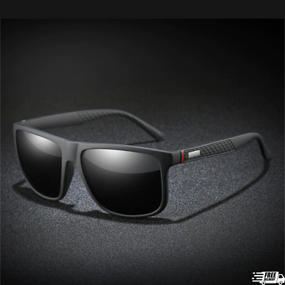 Men TR90 Frame Driving Sun Glasses Male New Square Polarized Sunglasses For 2024