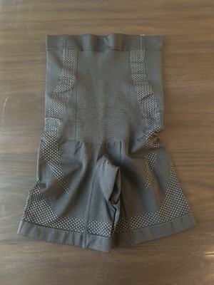 New High Waisted Firm Control Shapewear BBL Shorts Gray Size Small