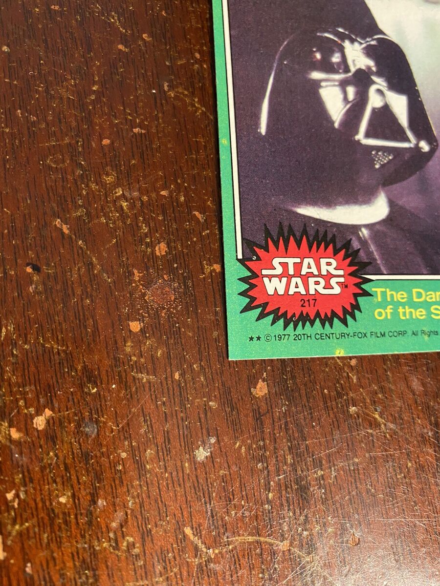 Star Wars Series 4 (Green) Topps Card #217 The Dark Lord of Star Wars Series 4 (Green) Topps Card #217 The Dark Lord of