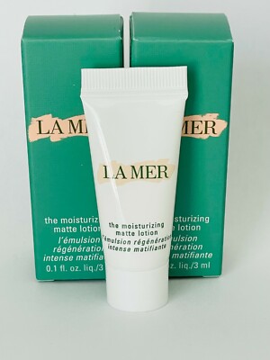 LA MER the moisturizing matte lotion each tube 3 ml x2 tubes = 6 ml