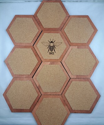 Sticky Bee Waben Wanddekoration 10stk aus Behindertenwerkstatt GRATISVERSAND