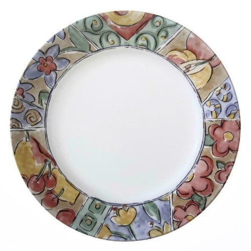❤️ 1 Corelle WATERCOLORS Choose: 8 1/2 LUNCH or 10 3/4 DINNER PLATE Floral Fruit - Picture 3 of 6