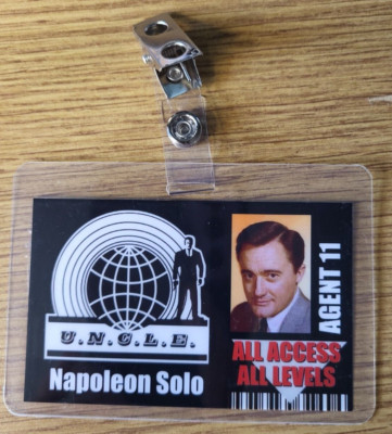 Man From Uncle ID Badge -Agent 11 Napoleon Solo All Access prop cosplay costume