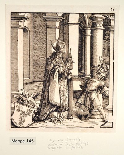 Beck Burgkmair Hugo v. Grenoble Orig. Antique Print 1516/ 1799 Teufelsverbannung - Picture 2 of 7
