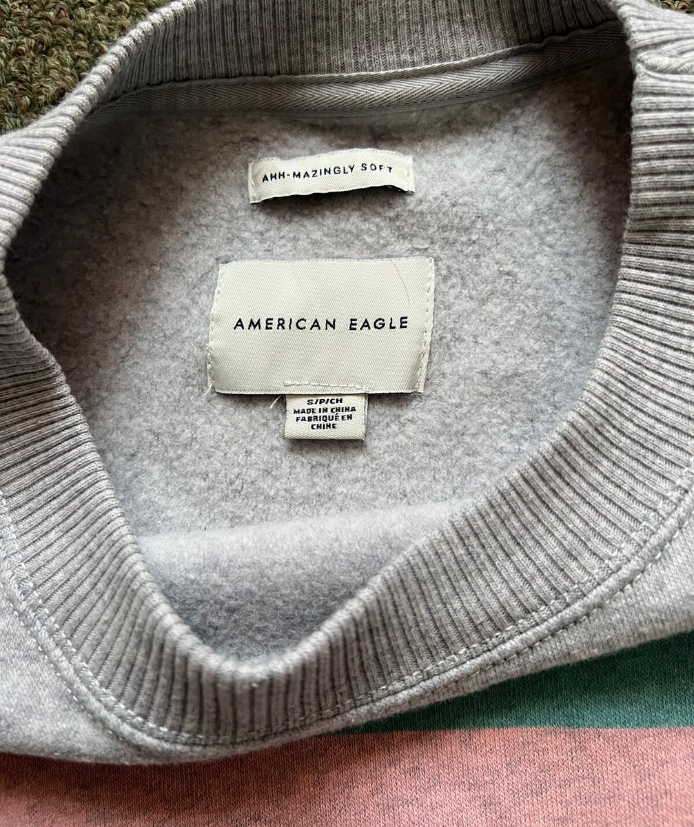 American Eagle AhhMazingly Soft Sweatshirt Crew Neck Striped