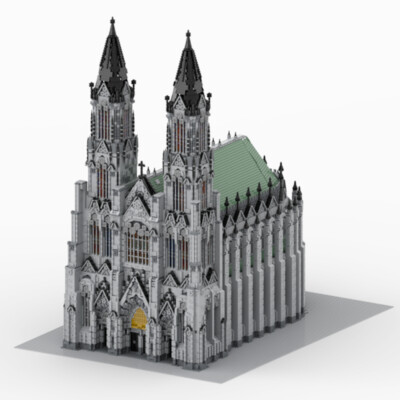 Cologne Cathedral Model Modular Building for Collection 29682 teile MOC
