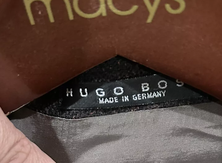 Blazer HUGO BOSS SIRRAH lã seda tweed jaqueta patch bolso EUA 40R - Imagem 3 de 4