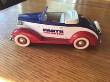 1937 Chevy Parts Unlimited Roadster bank Liberty Classic red, white and blue.