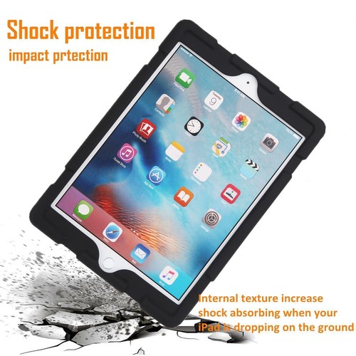iPad 5th / 6th Generation 9.7 Shockproof Slim Soft Case + Tempered Glass Film - Picture 3 of 16