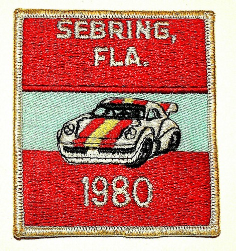 1980 Sebring Florida 24 Hours Endurance Porsche Turbo GT Race Patch New NOS - Picture 1 of 3