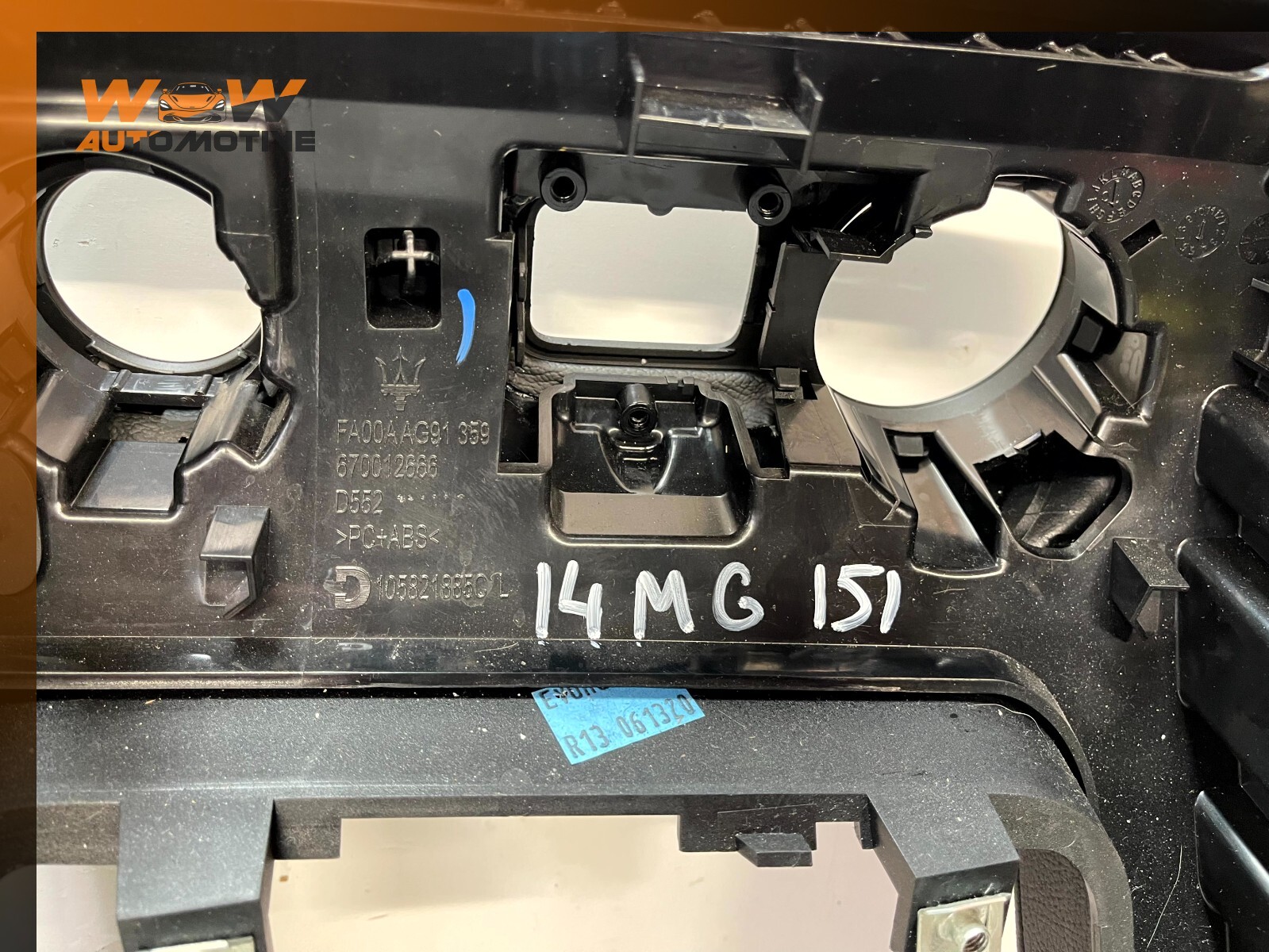 Maserati Ghibli 2014-2017 LEFT+LOWER Dashboard