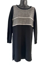 Athleta Womens Black Cloudbreak Merino Wool Sweater Dress Size Small