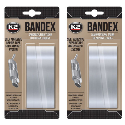 2X K2 Auspuff Reperaturband Bandage 5cm x 100cm BANDEX B305