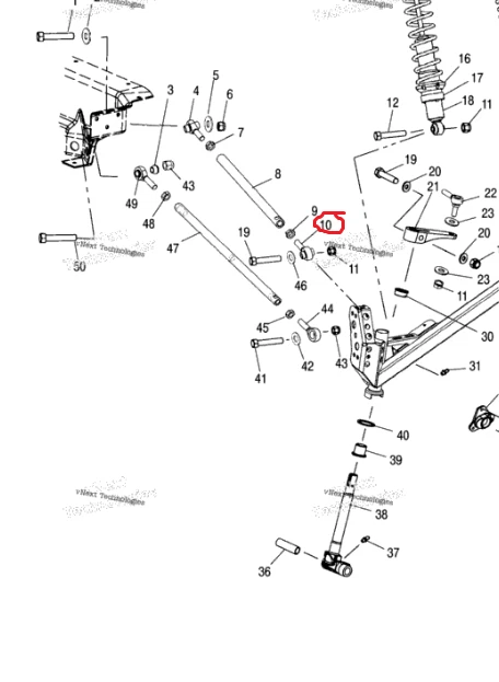 QTY 1 NEW OEM POLARIS XCSP RMK EDGE 500 600 700 + UPPER RADIUS ROD OUTER ROD END - Imagem 2 de 4