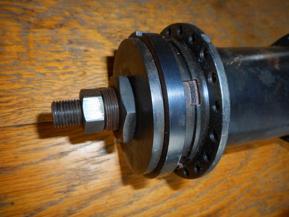 Buje de rueda trasero Indian 1918-1922 Powerplus Board Track completo de 40 radios Foto 2 de 4