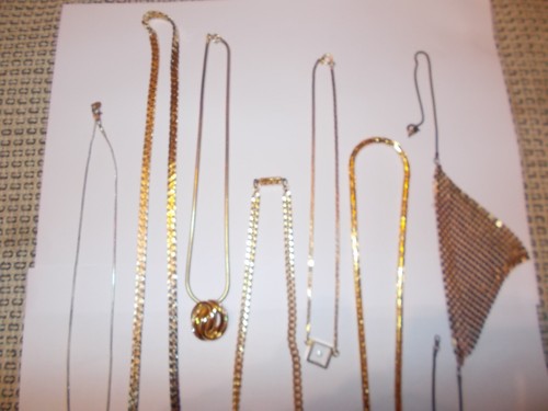 7 x Kette (rote Steine)  60er-80er Jahre Vintage Modeschmuck + Designer - Bild 4 von 5