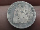 1860 O Seated Liberty Half Dime, New Orleans, About Good Details