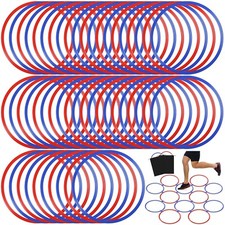 Shappy 50 Pcs Agility Rings with Storage Bags 15 Inch Agility Training Rings ...
