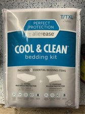 Allerease Protection Waterproof Mattress Protector BEDDING KIT - Twin/Twin XL