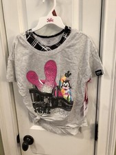 Justice Girls 2 Piece Justice Sport Bra Set Size M 10 Side Tie T-shirt NWT WR