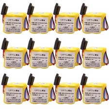 12pcs BR-2/3AGCT4A 6V 4400mAh Replacement for FANUC A98L-0031-0025 CNC System