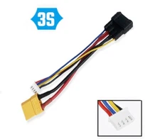 3S Balance Lead Charging Connector Cable Adapter for TRX 1/8 RC Car 150MM XT90