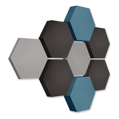 Edition ''LOFT'' 8 Absorber Wabe 3D Schallschutz Wand / Decke aus Basotect   #L011